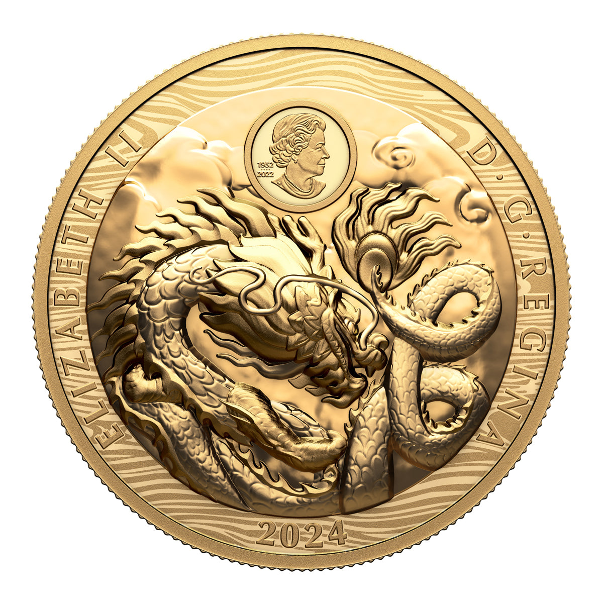 2024 $350 Year of the Dragon - Pure Gold Coin