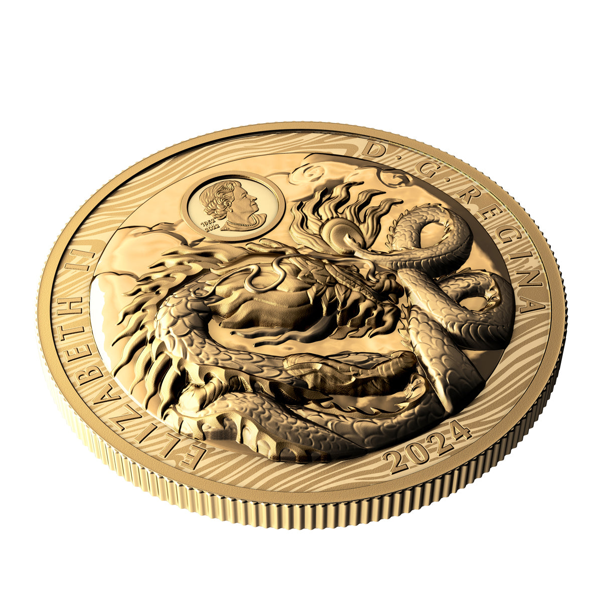 2024 $350 Year of the Dragon - Pure Gold Coin