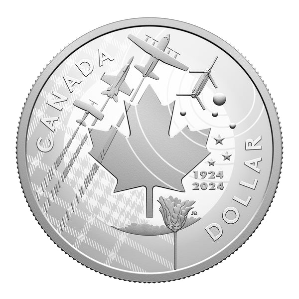 2024 $1 100th Anniversary of the Royal Canadian Air Force - Pure Silver Proof Dollar