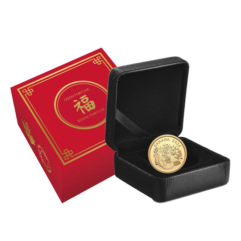 2024 $8 Spirit Dragon - Pure Gold Coin