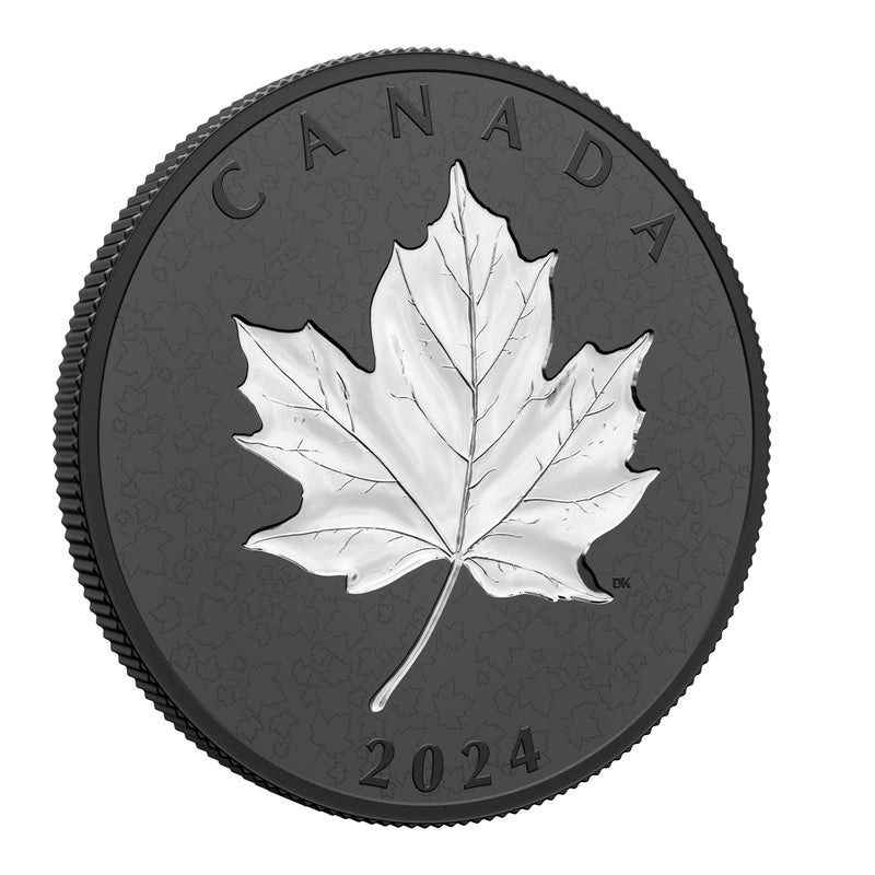 2024 $50 Maple Leaves in Motion - Fine Silver Coin