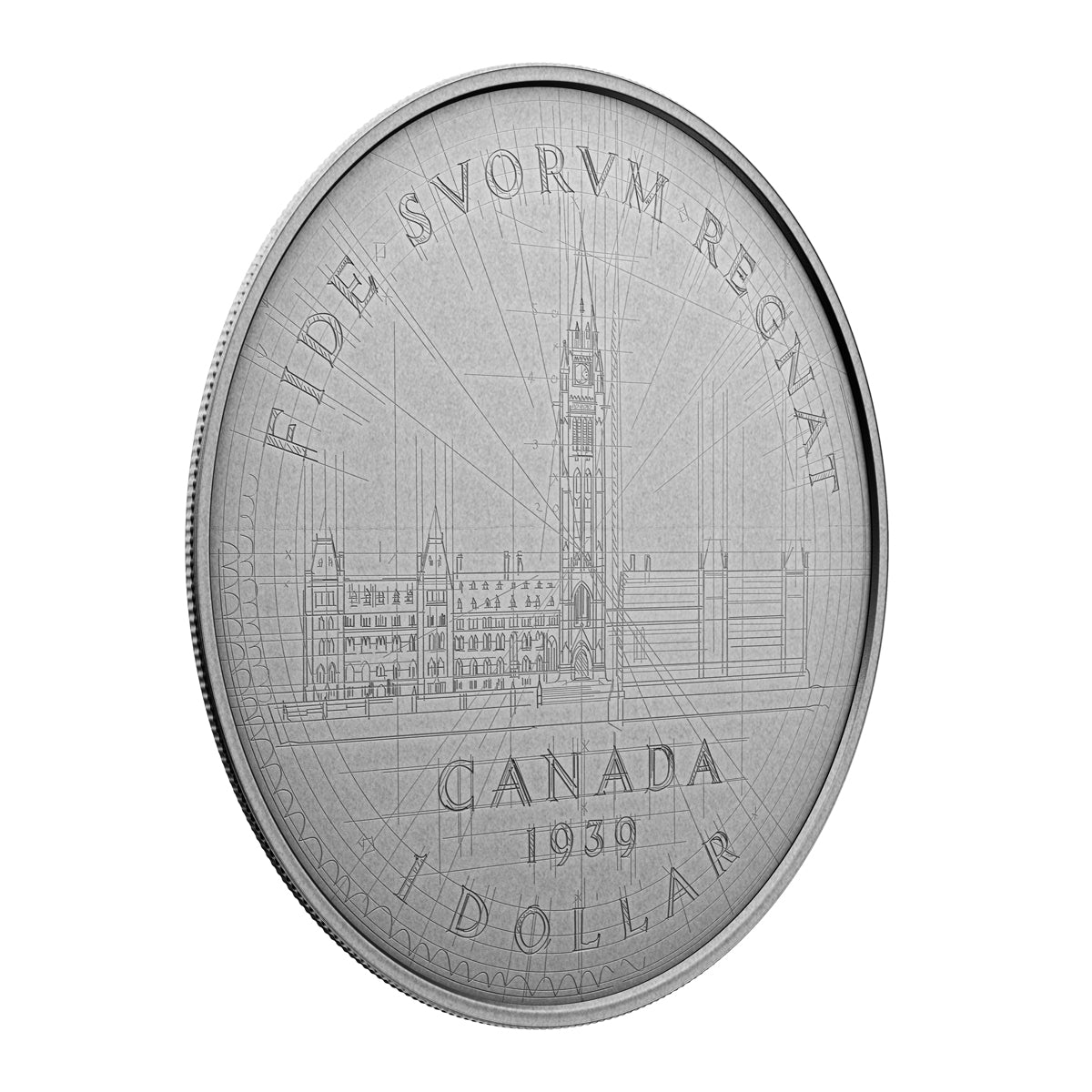 2024 $1 Emanuel Hahn's Original Sketch: Parliament - Pure Silver Coin