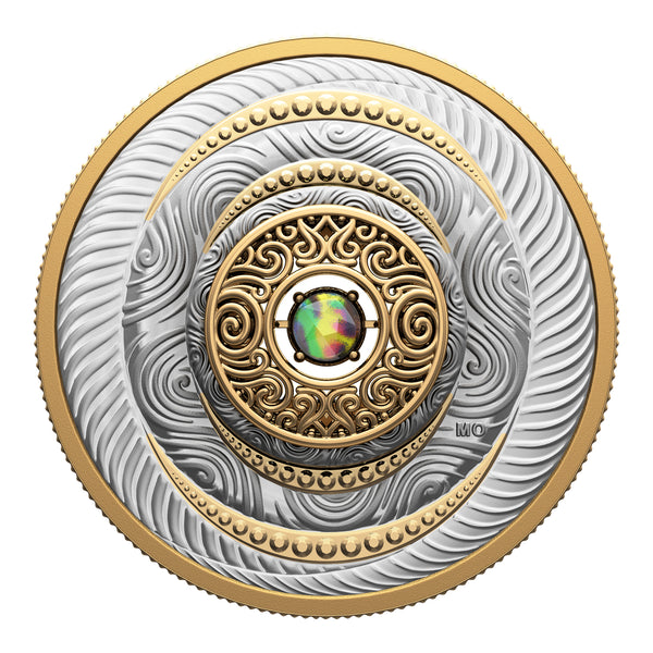 2024 $20 Dancing Ammolite: Elements of Nature "Air" - Pure Silver Coin