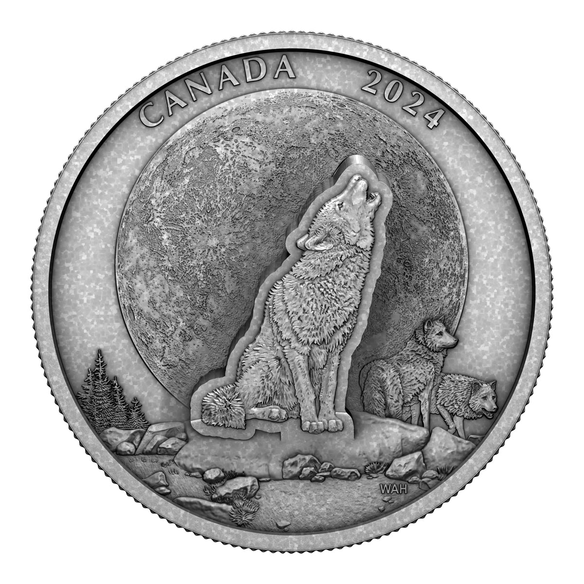 2024 $30 The Howling Wolf - Pure Silver Coin