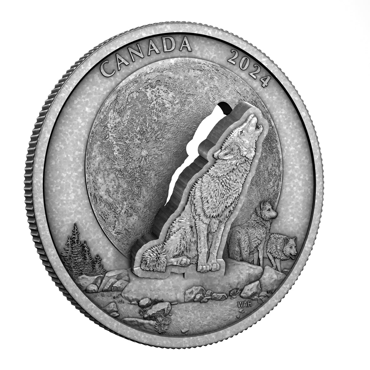 2024 $30 The Howling Wolf - Pure Silver Coin