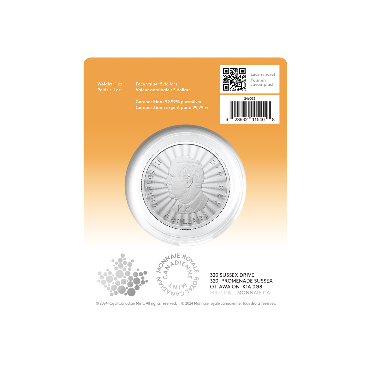 2024 $5 First Strikes: The Majestic Polar Bears - Pure Silver Premium