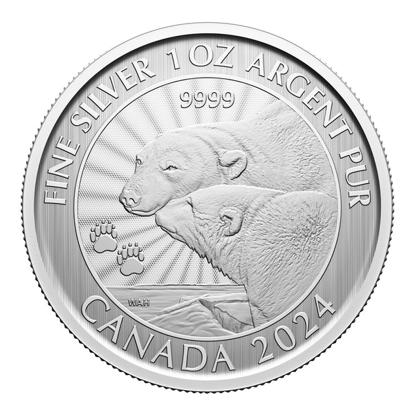 2024 $5 The Majestic Polar Bears - Pure Silver Premium Bullion Coin