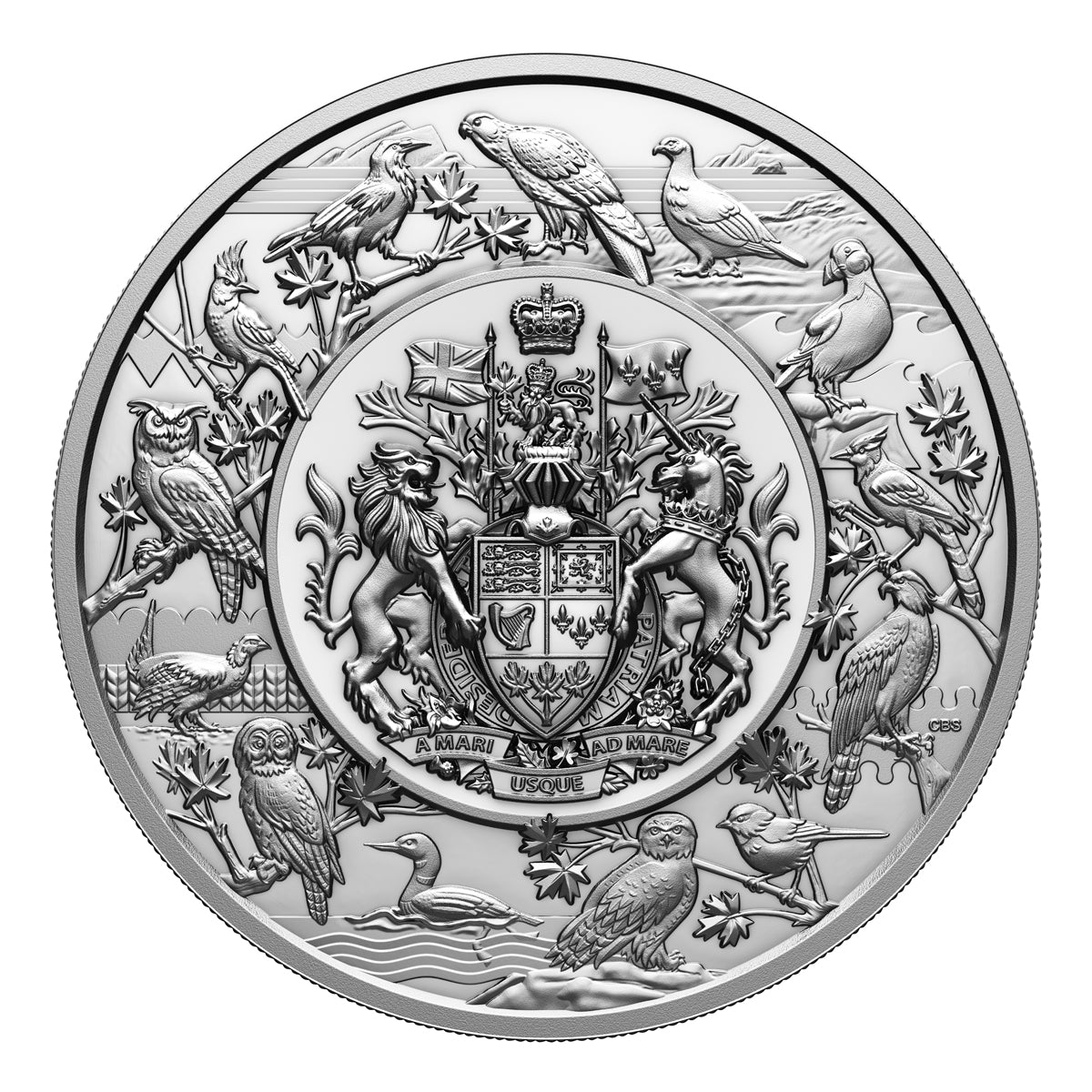 2024 $500 Heraldic Landscape: Birds of Canada - Pure Silver Coin