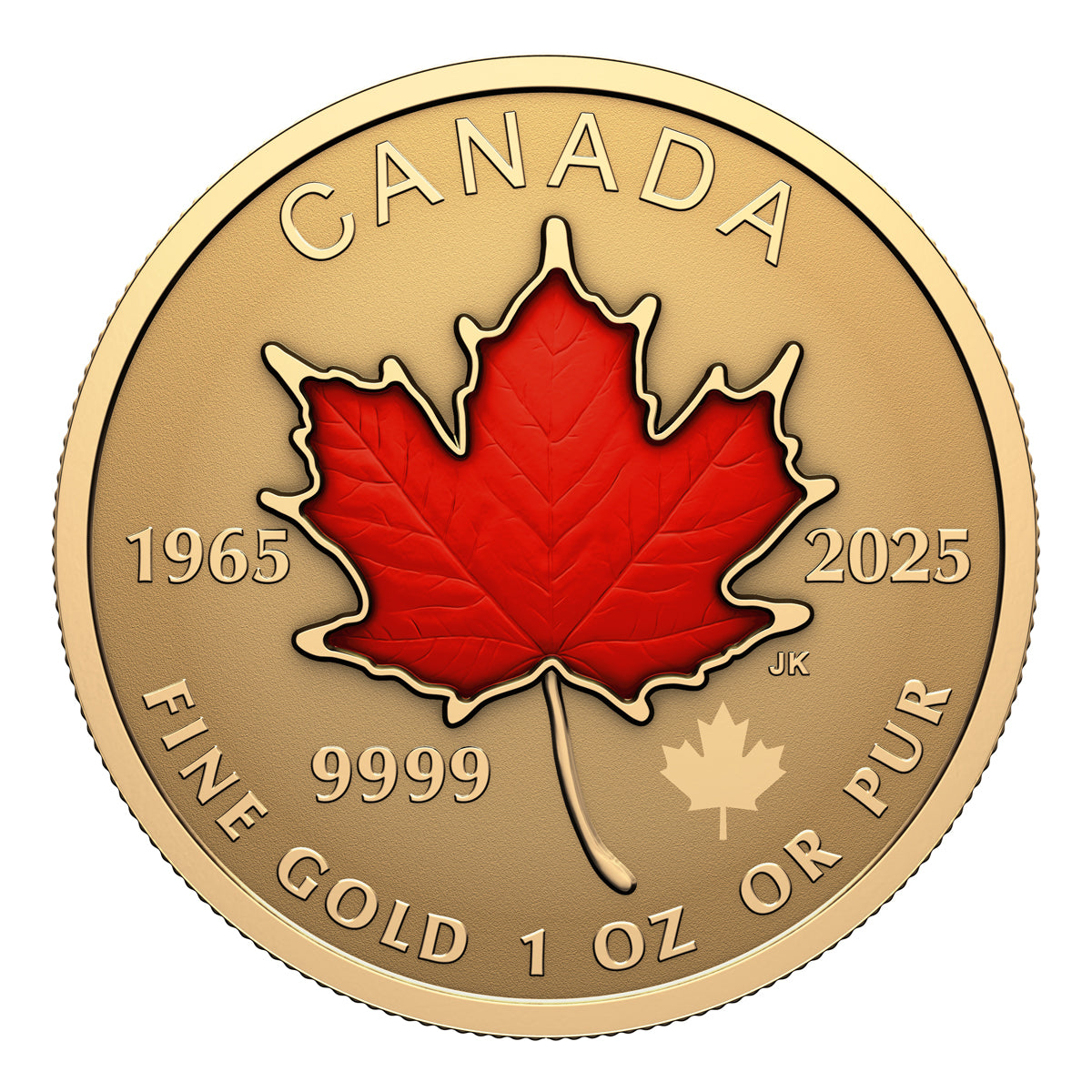 2025 60th Anniversary of the Canadian Flag - Pure Gold Fractional Set