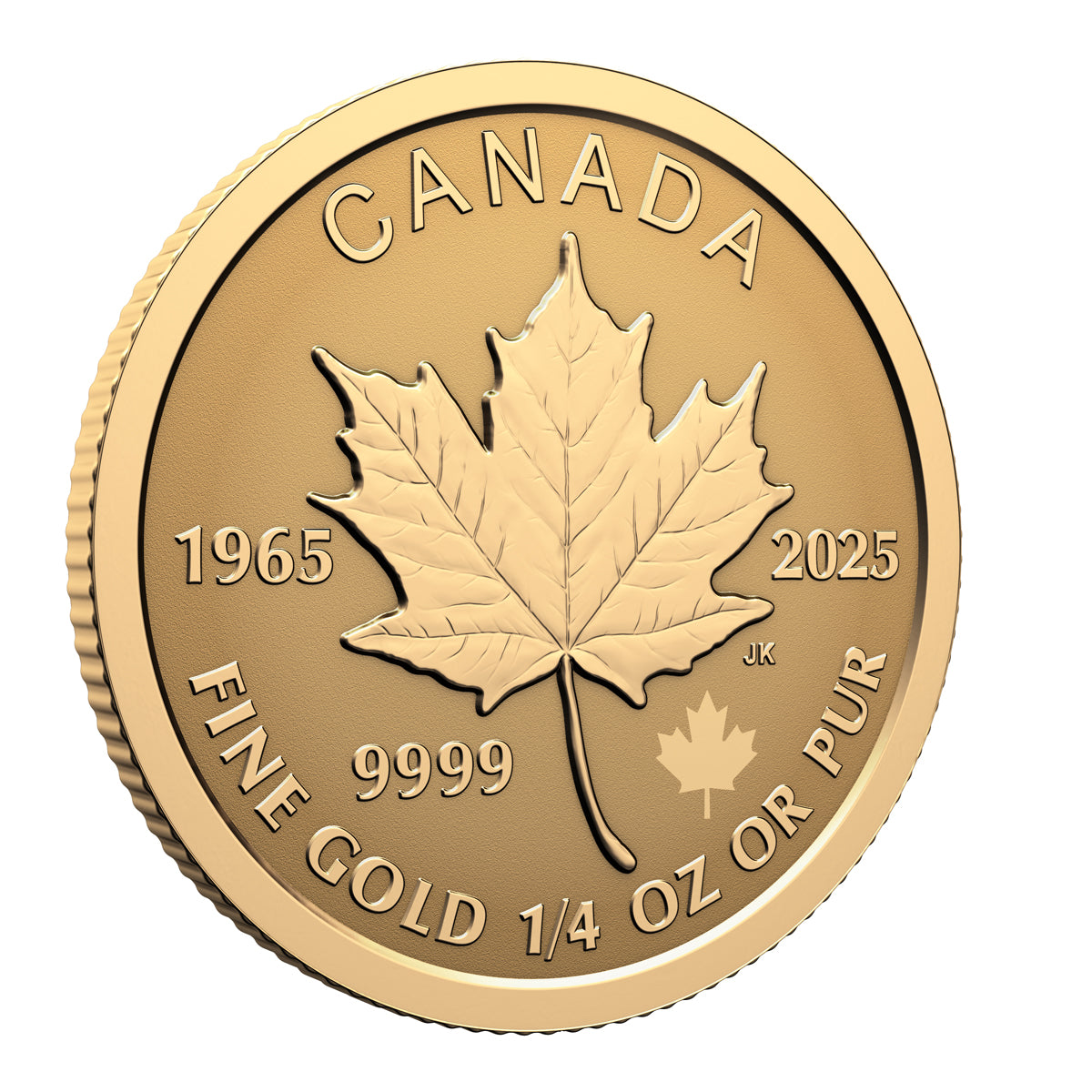 2025 60th Anniversary of the Canadian Flag - Pure Gold Fractional Set