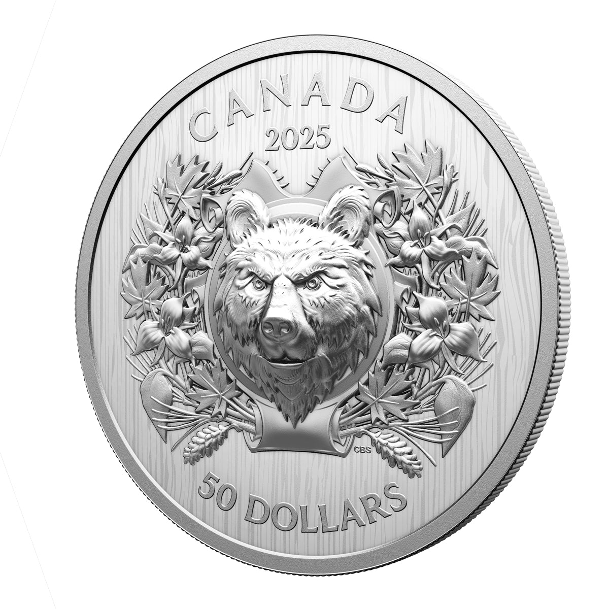 2025 $50 Heraldic Bear - Pure Silver Coin