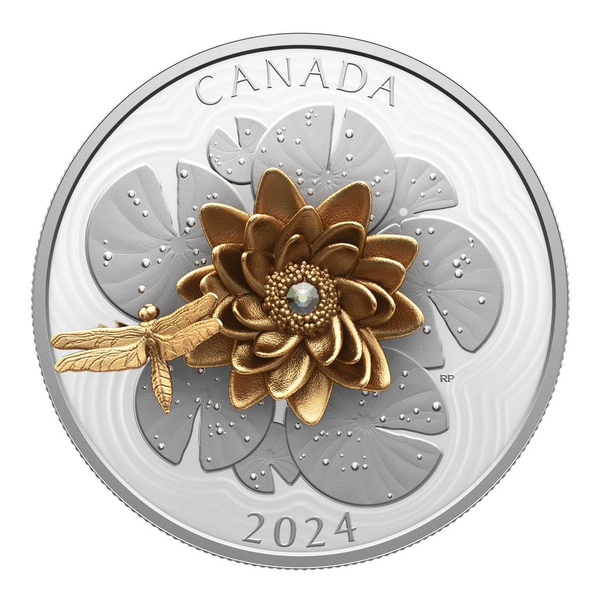 2024 $50 The Dragonfly And The Bloom - Pure Silver Coin