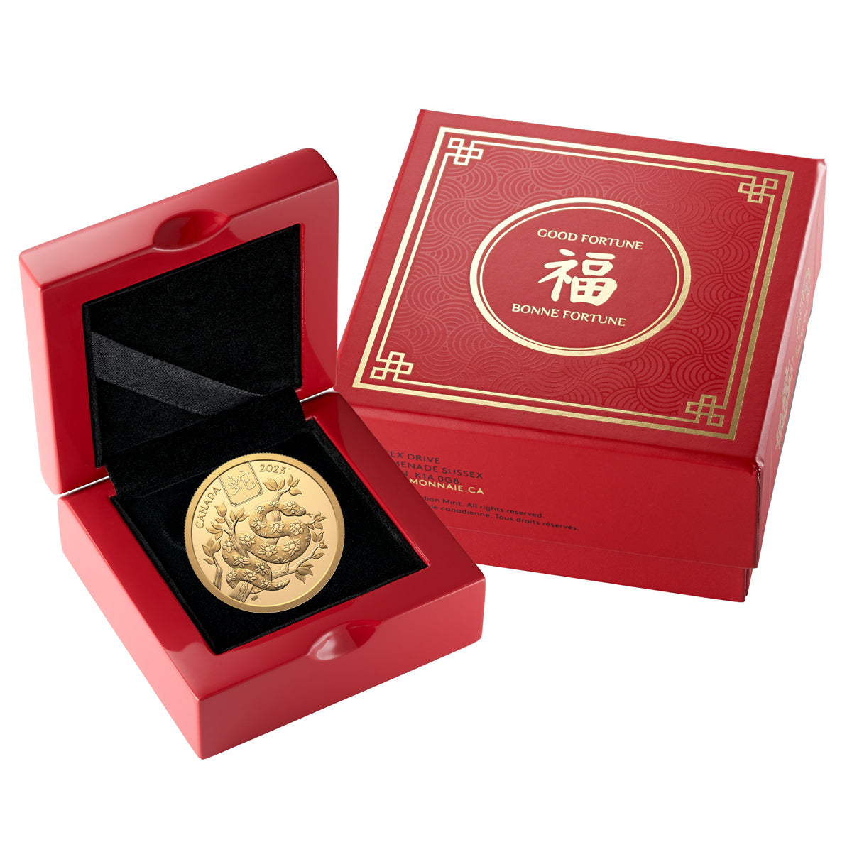 2025 $100 Lunar Year of the Snake - Pure Gold Coin