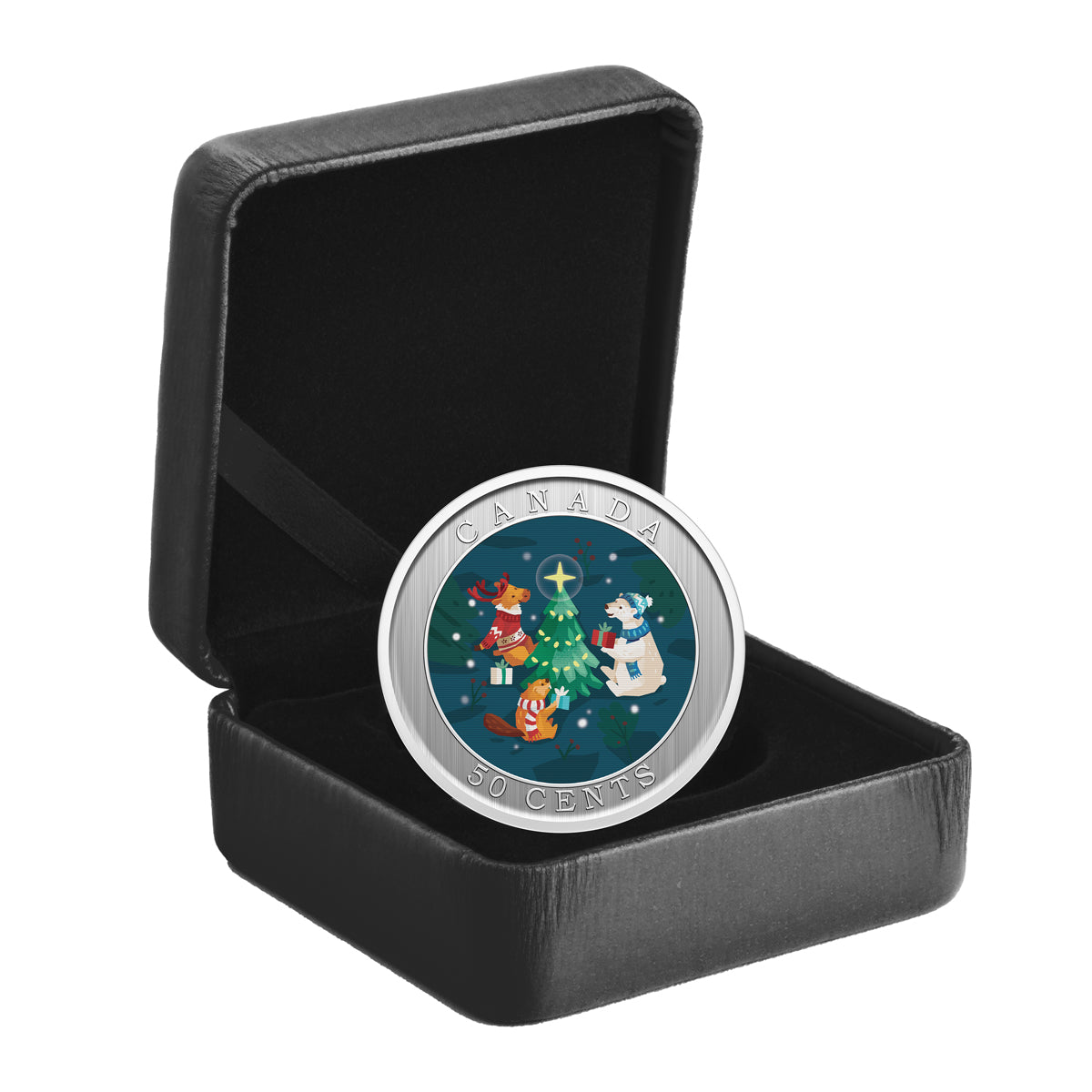 新品&数センチ使用★ mt クリスマスドット　4本セット　茶芯レア　2009年 2024 50 Cent Trimming the Holiday Tree Lenticular Coin