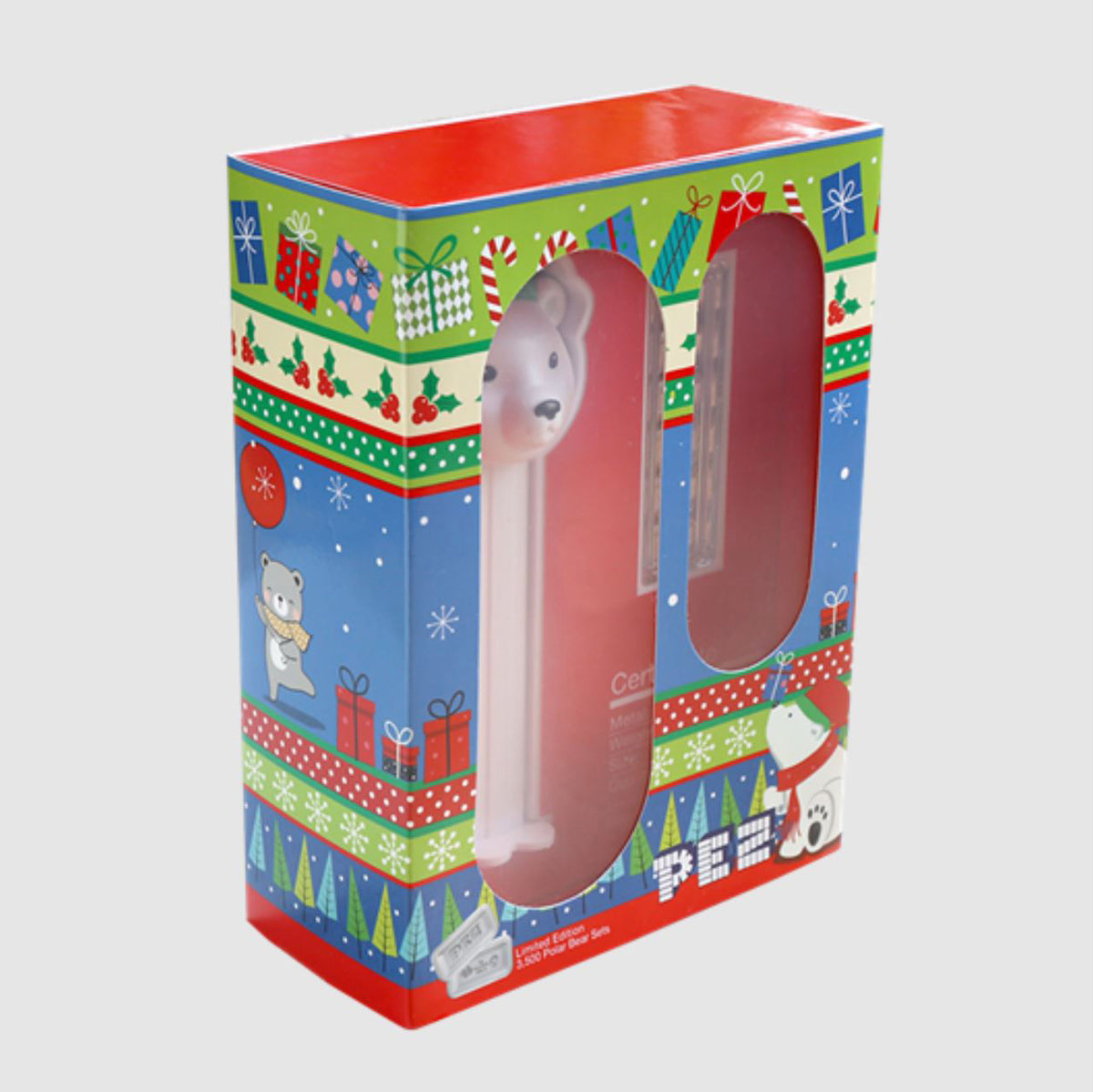 2024 PEZ®: Polar Bear Wafers & Dispenser - Pure Silver Gift Set