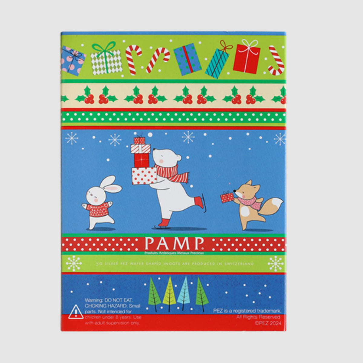 2024 PEZ®: Polar Bear Wafers & Dispenser - Pure Silver Gift Set