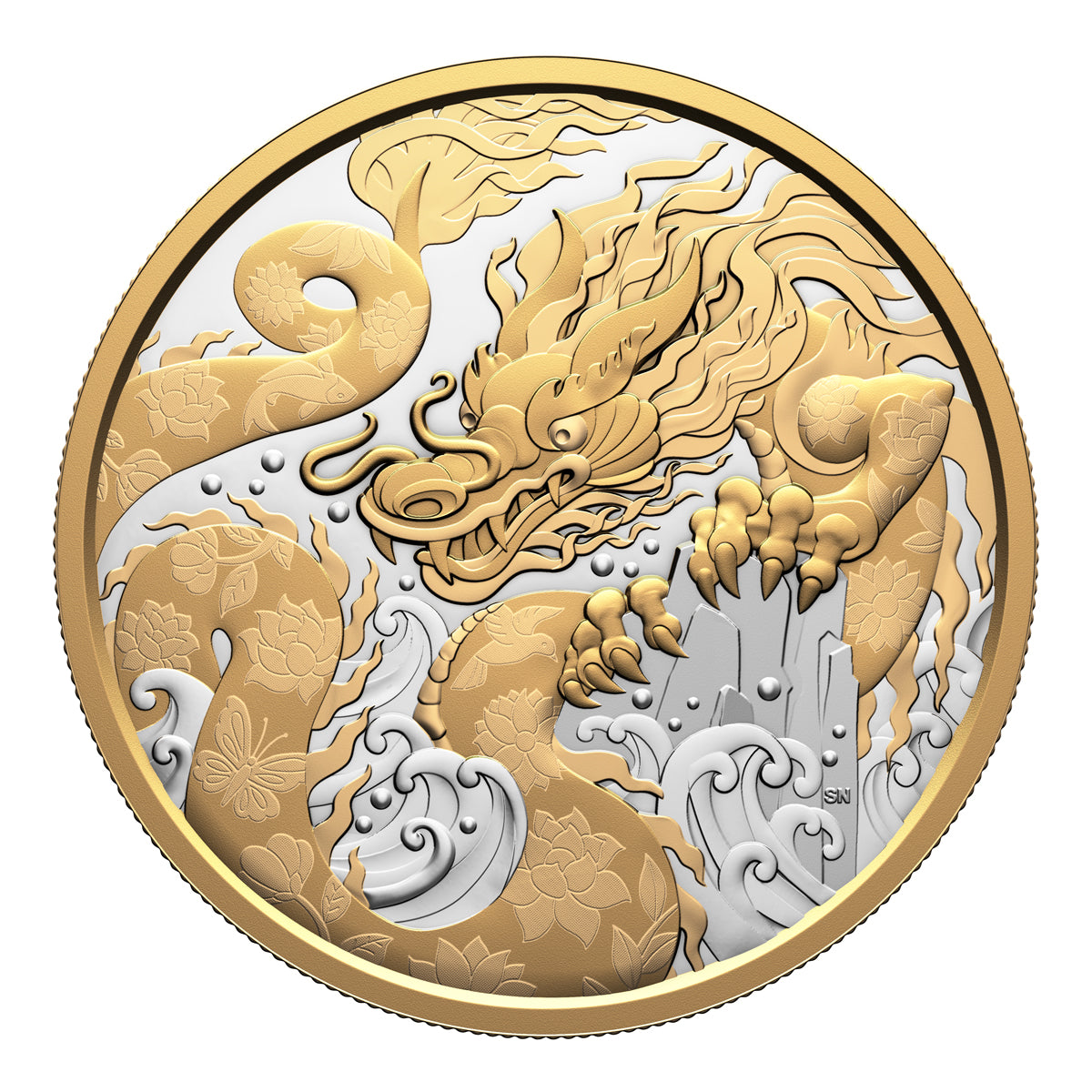 2025 $50 Water Dragon - Pure Silver Coin