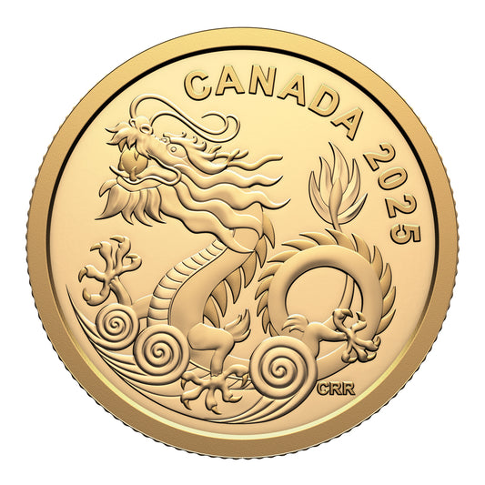 2025 $8 Water Dragon - Pure Gold Coin