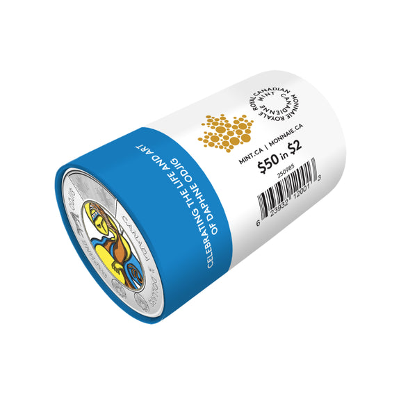 2025 $2 Celebrating the Life and Art of Daphne Odjig Special Wrap Roll