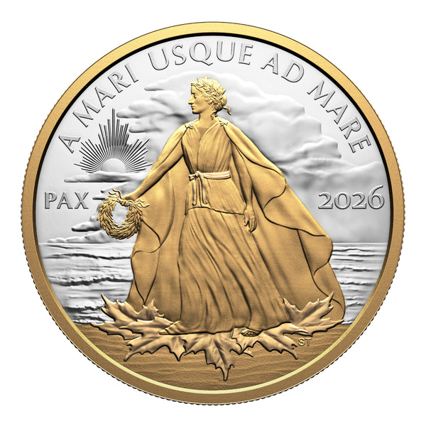 平和祈願メダル　Peace　Coin 2026 $50 Peace Dollar - Pure Silver Coin