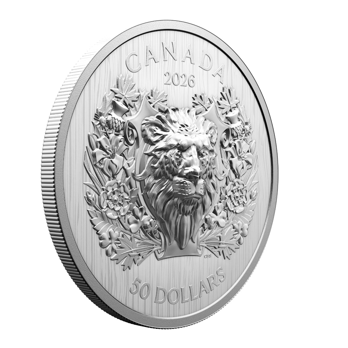 2026 $50 Heraldic Lion - Pure Silver Coin