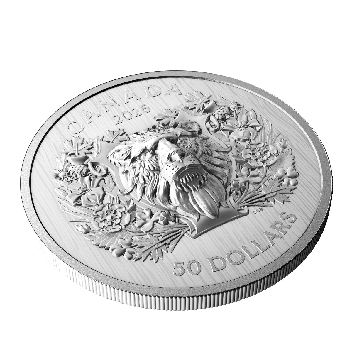 2026 $50 Heraldic Lion - Pure Silver Coin