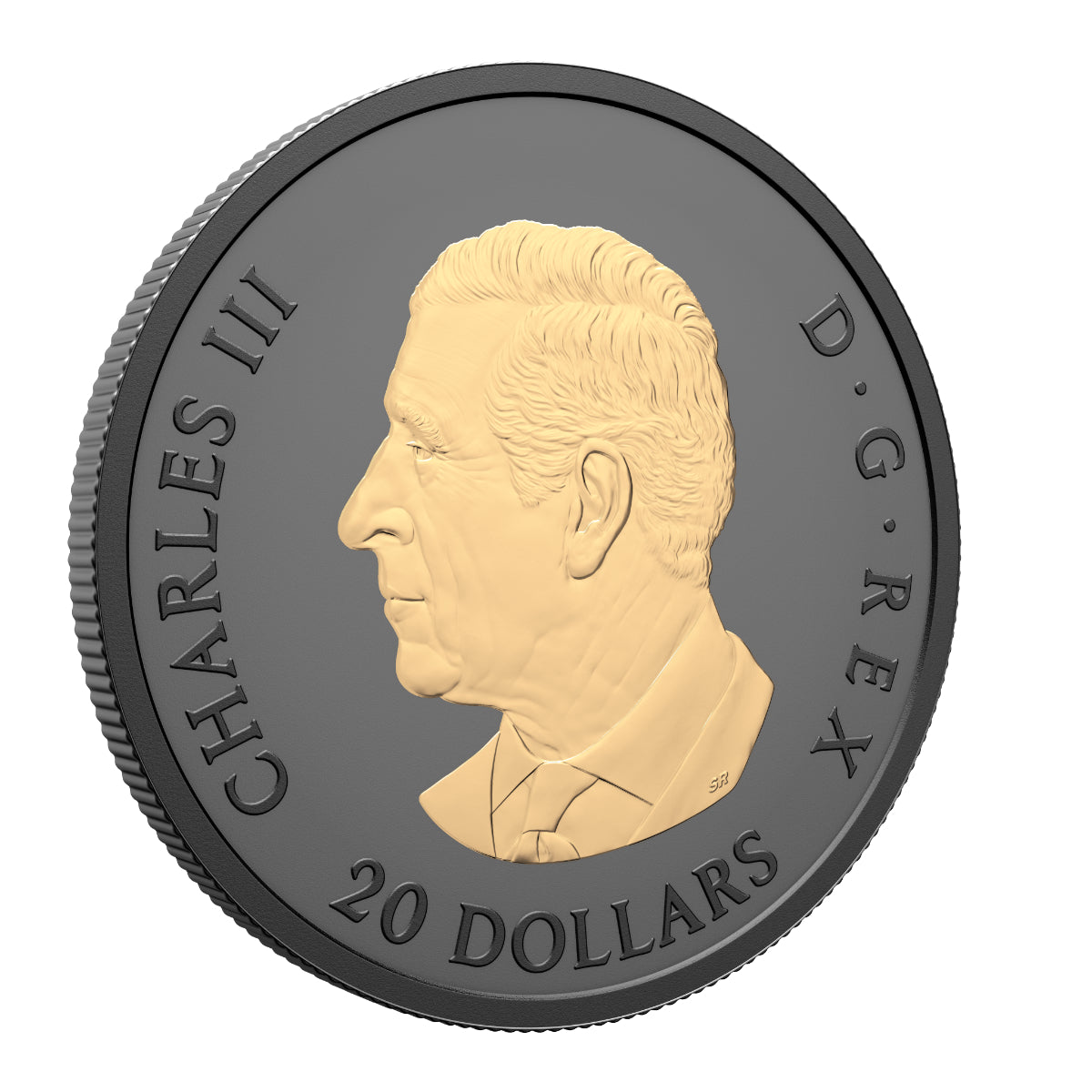 2025 $20 Gilded Elegant Maple - Pure Silver Coin