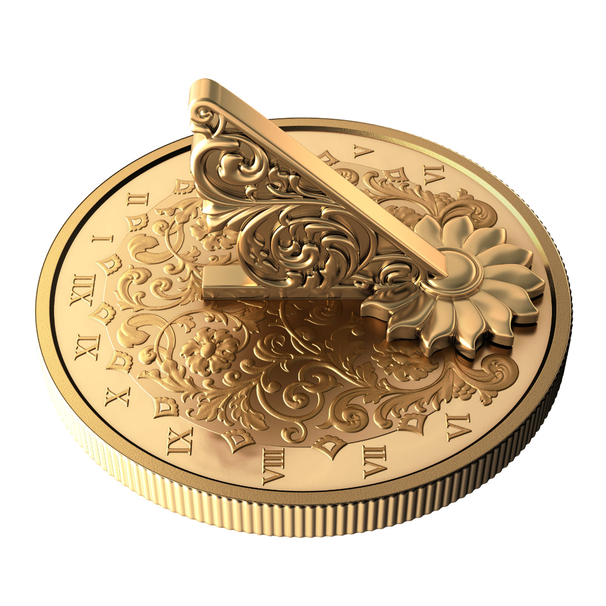 Sundial Coin 2025 $20 The Gilded Sundial - Pure Silver Coin