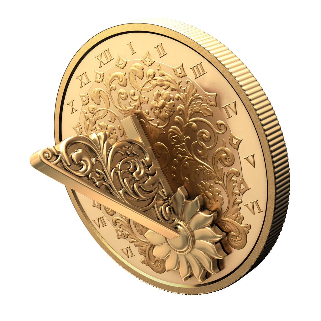Sundial Coin 2025 $20 The Gilded Sundial - Pure Silver Coin