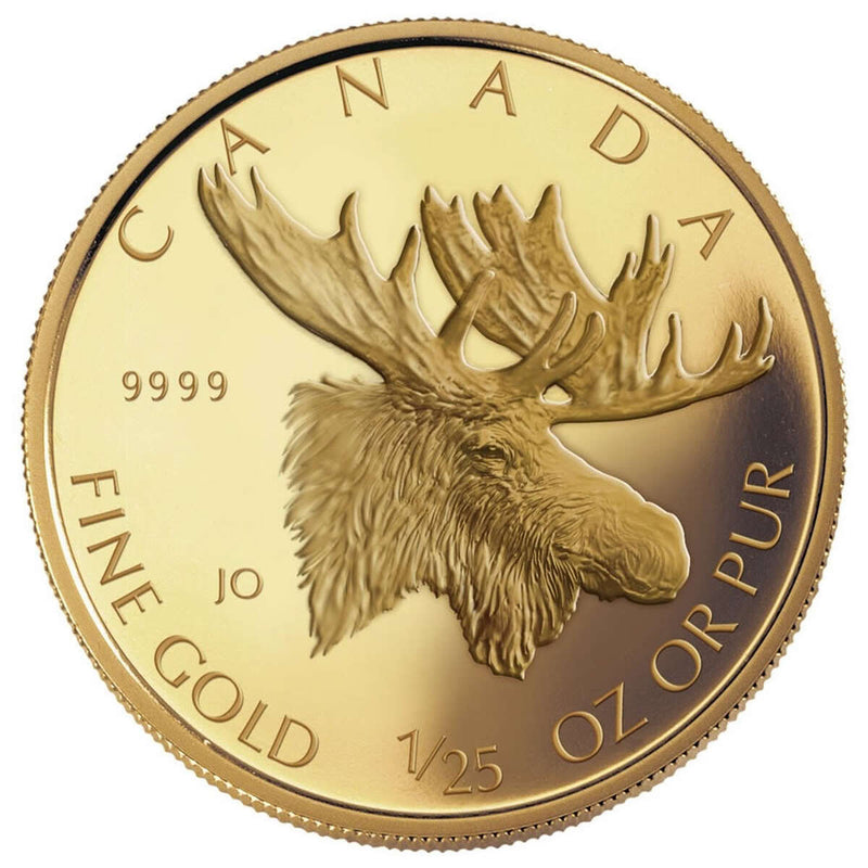 2004 50 Cent 1/25 oz Gold Moose Coin