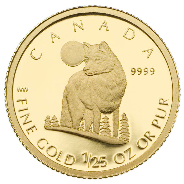 2007 50c The Wolf - Pure Gold Coin
