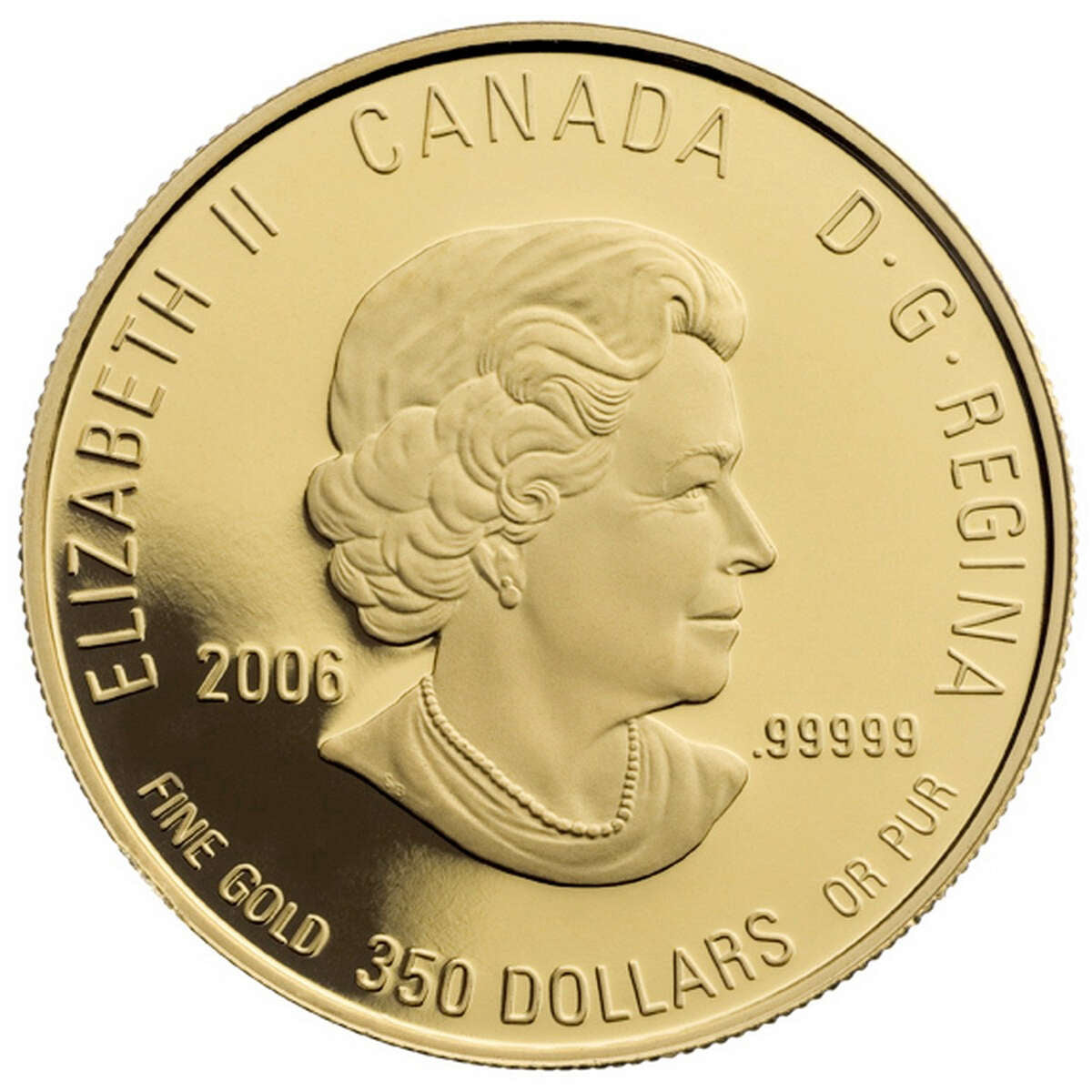 2006 $350 Provincial Coat of Arms: Quebec (Iris Versicolor/ The Blue Flag) - Pure Gold Coin