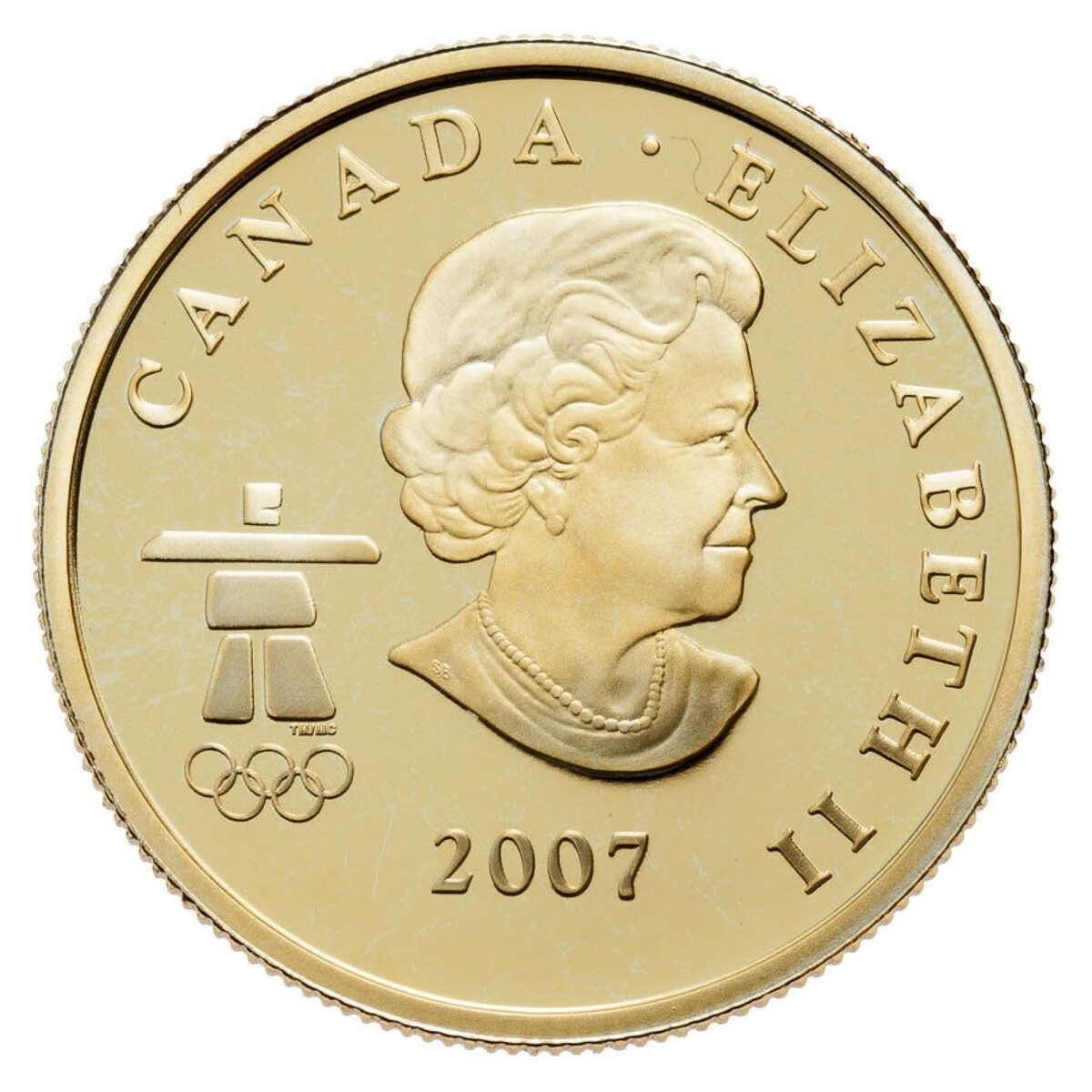 2007 $75 Vancouver 2010 Olympic Winter Games: Athletes' Pride - 14-kt. Gold Coin