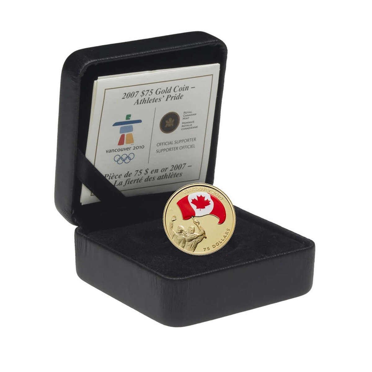 2007 $75 Vancouver 2010 Olympic Winter Games: Athletes' Pride - 14-kt. Gold Coin