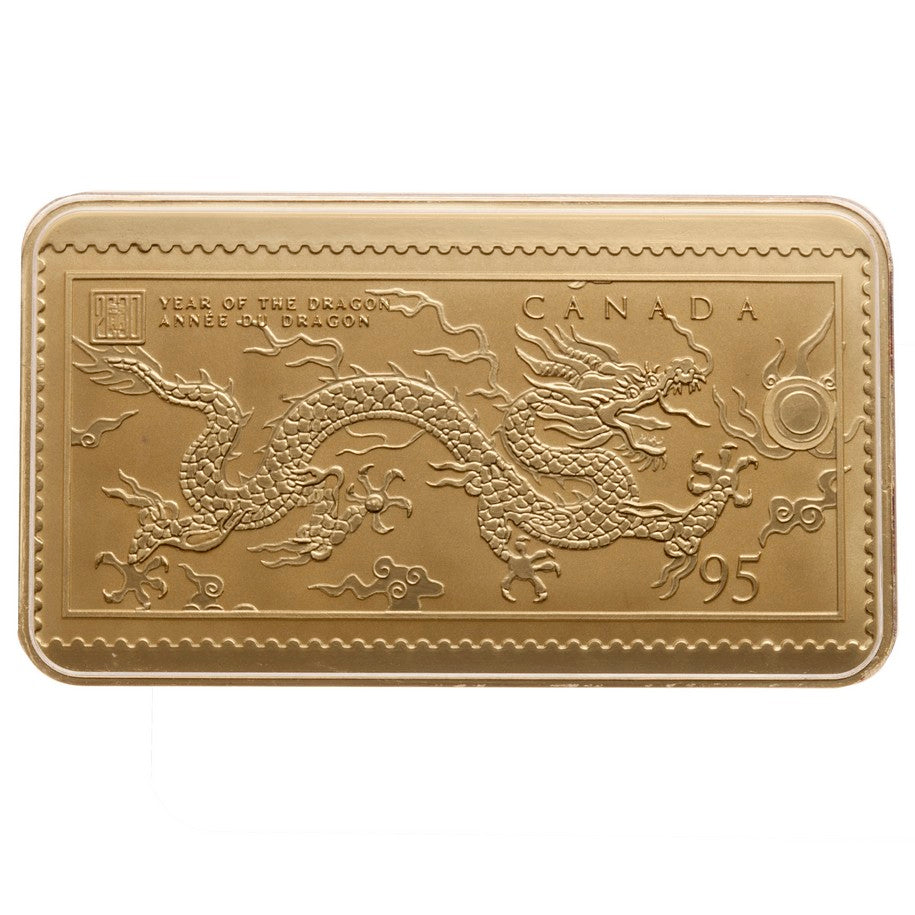 2000 Heart of the Dragon Gold Stamp and Postcard Set