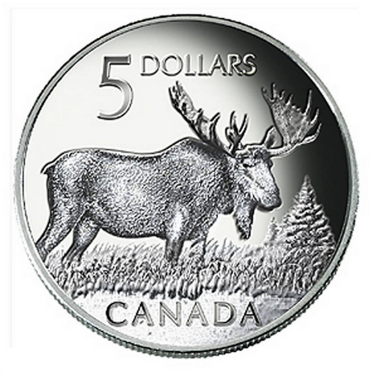 2004 $5 Canadian Wildlife: The Majestic Moose - Pure Silver Coin and Stamp Set