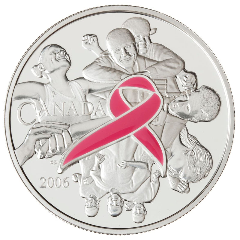 2006 $5 Breast Cancer Awareness - Pure Silver Coin