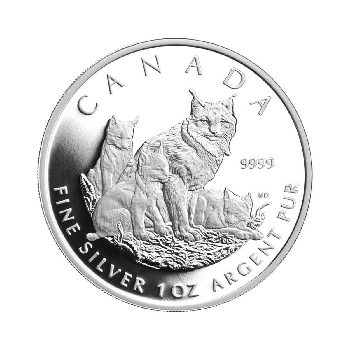 2005 Canadian Lynx - Pure Silver Fractional Proof Set