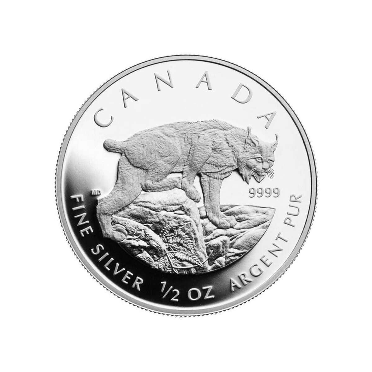 カナダ王立造幣局発行 Lynx ファインシルバー4枚セット 2005年 2005 Canadian Lynx - Pure Silver Fractional Proof Set