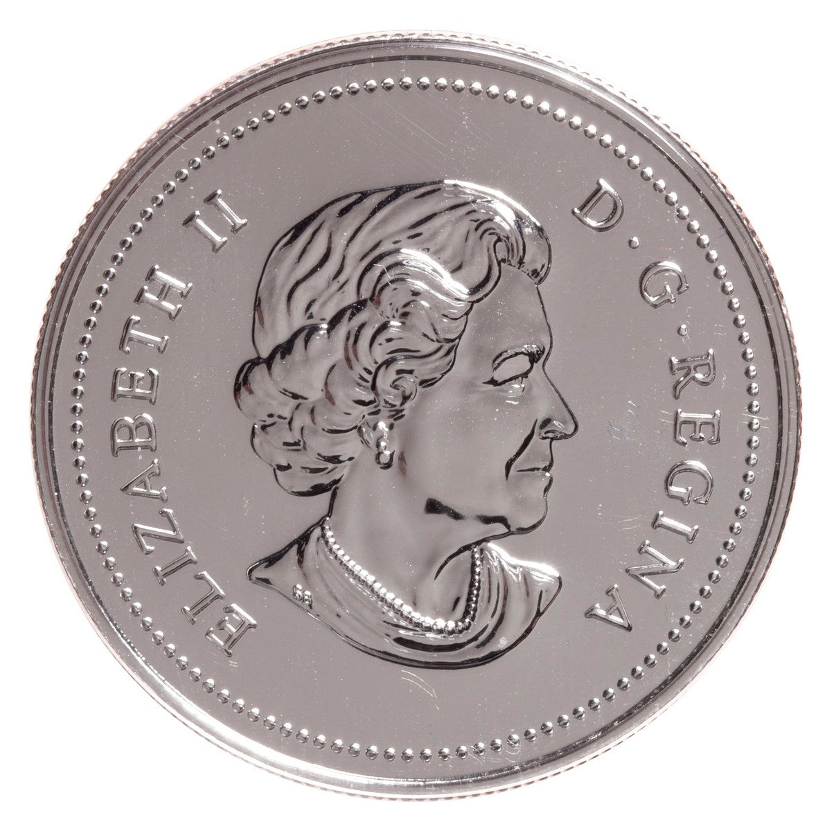 2005 $1 Canadian Flag, 40th Anniversary - Pure Silver Dollar B.U.