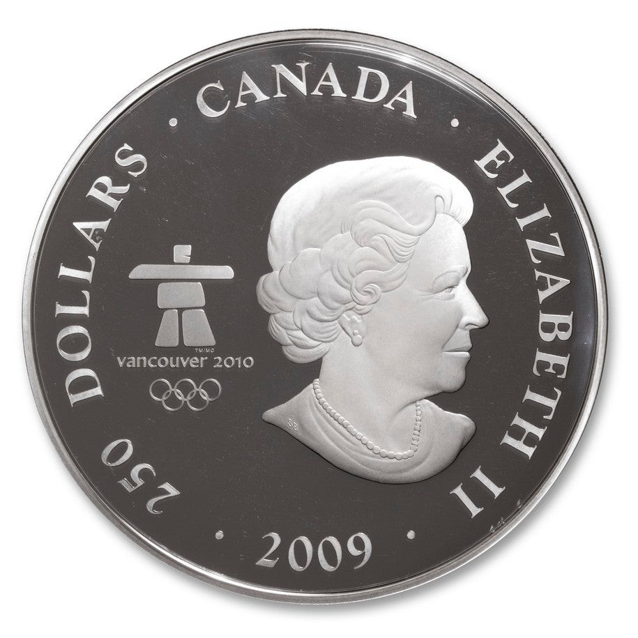 2009 $250 Vancouver 2010 Olympic Winter Games:  The Canada of Today - Pure Silver Kilo Coin