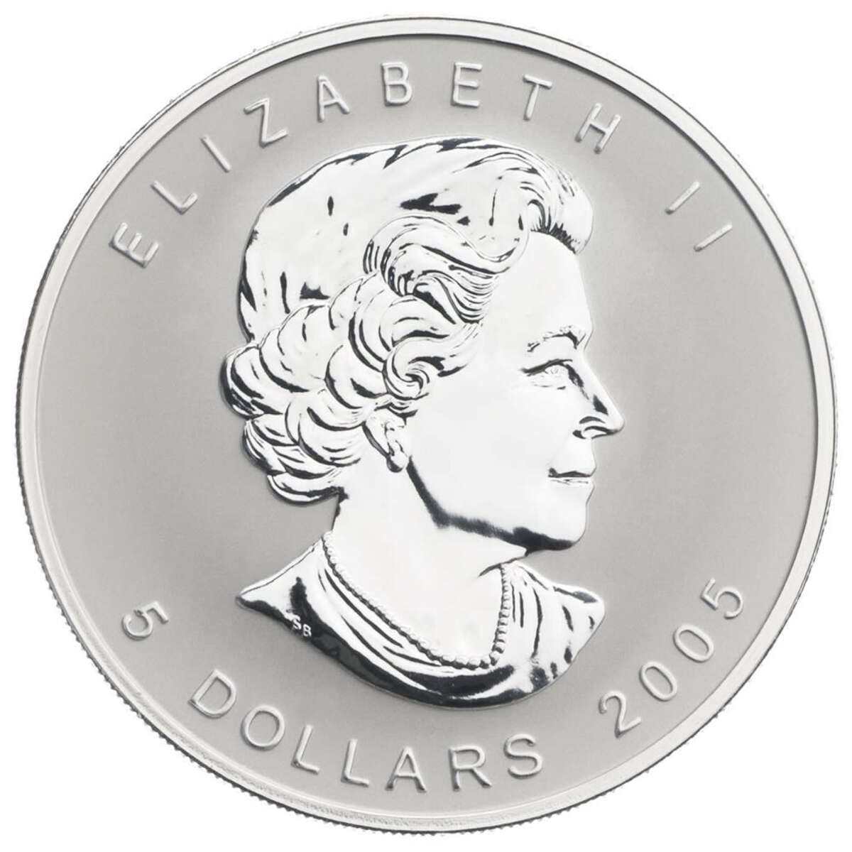 【美品・定価221,000円】ウォントレスエッセンシャルデラヴィTrudeau 2005 $5 Maple Leaf Privy Mark V-J Day - 1 oz Pure Silver Coin