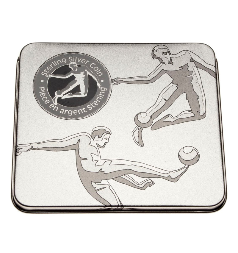 1998 50c Canadian Sports Firsts: First Overseas Canadian Soccer Tour - Sterling Silver Coin