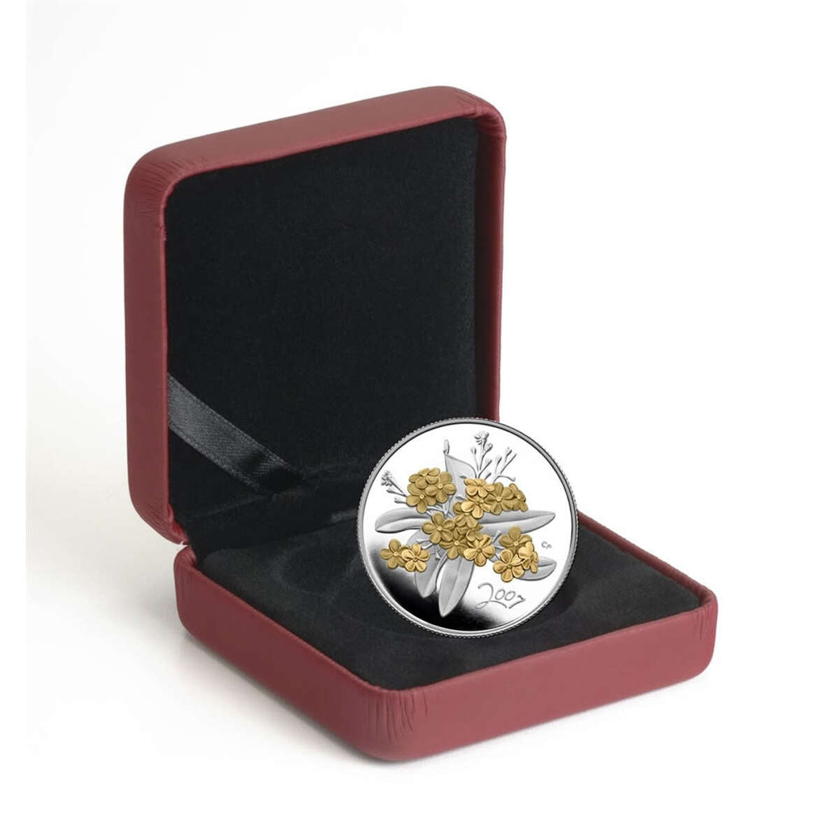 2007 50c Golden Forget-Me-Not - Sterling Silver Coin