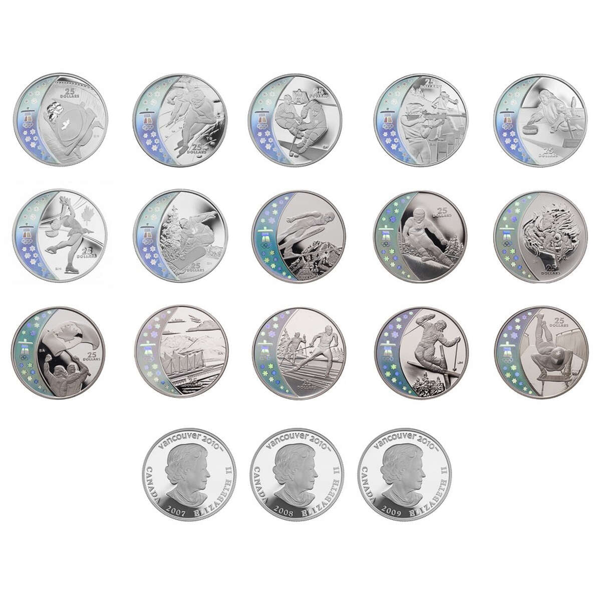 2010 $25 Vancouver Olympic Winter Games - Sterling Silver 15-Coin Set