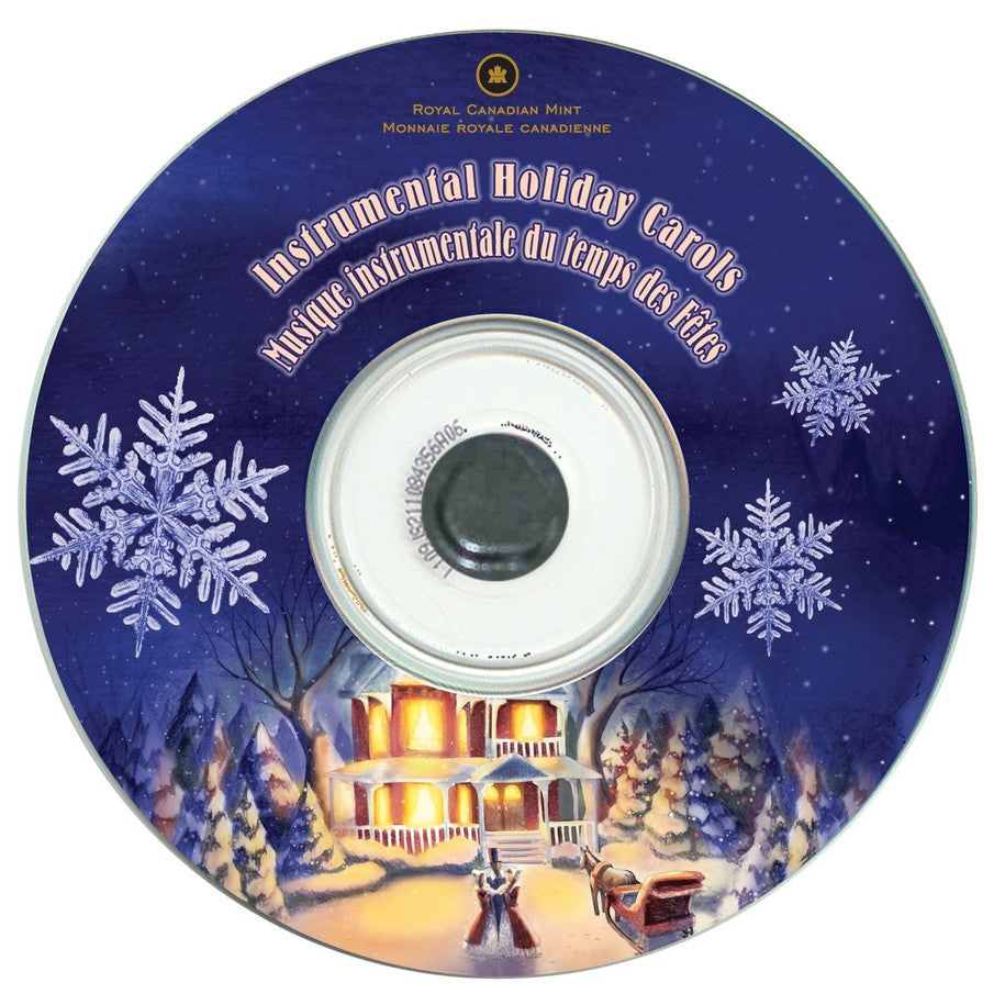  Canadian Mint 2006クリスマスセット記念 2006 $1 Holiday Carols - CD and Sterling Silver Dollar Set