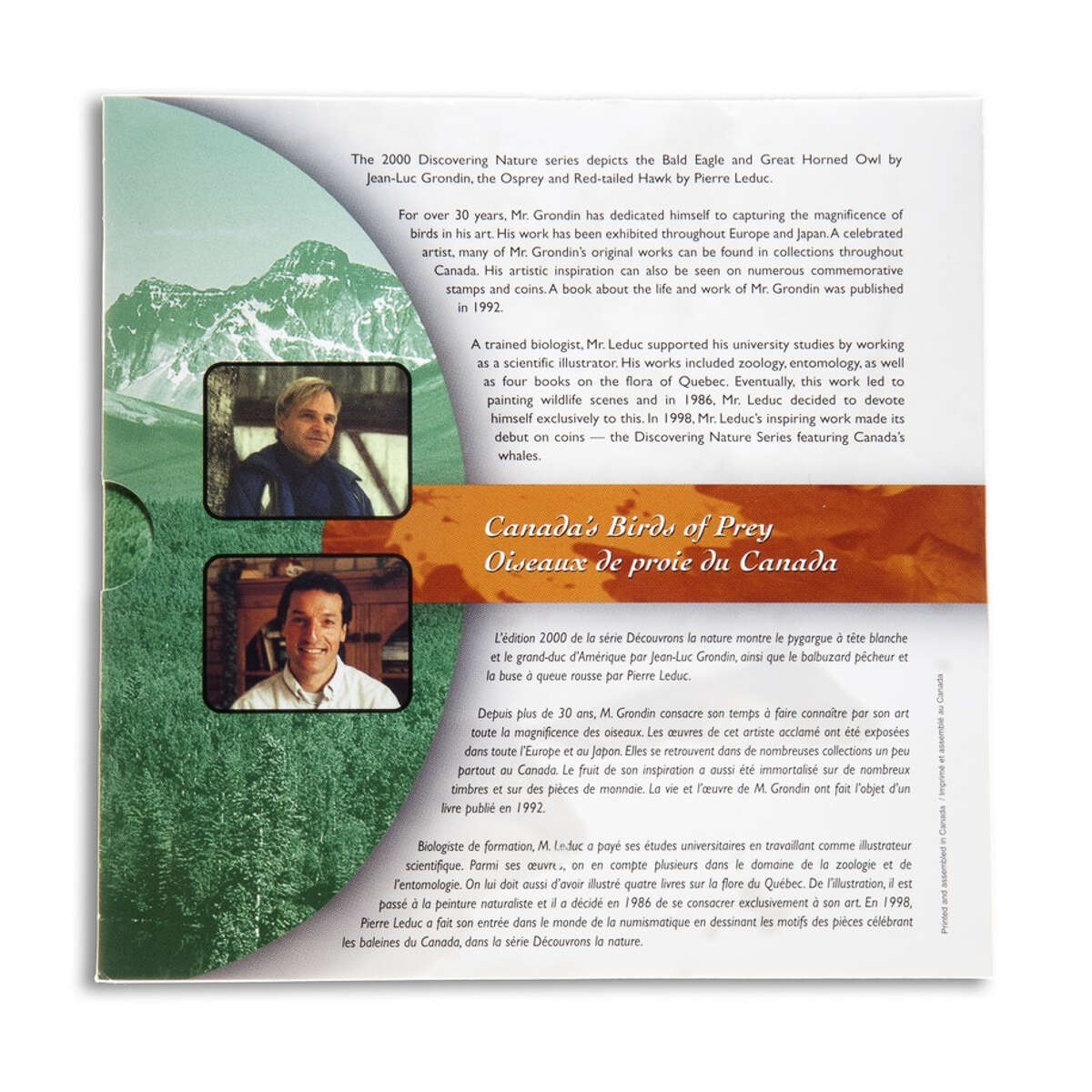 2000 50c Canada's Birds of Prey: The Bald Eagle - Sterling Silver Coin