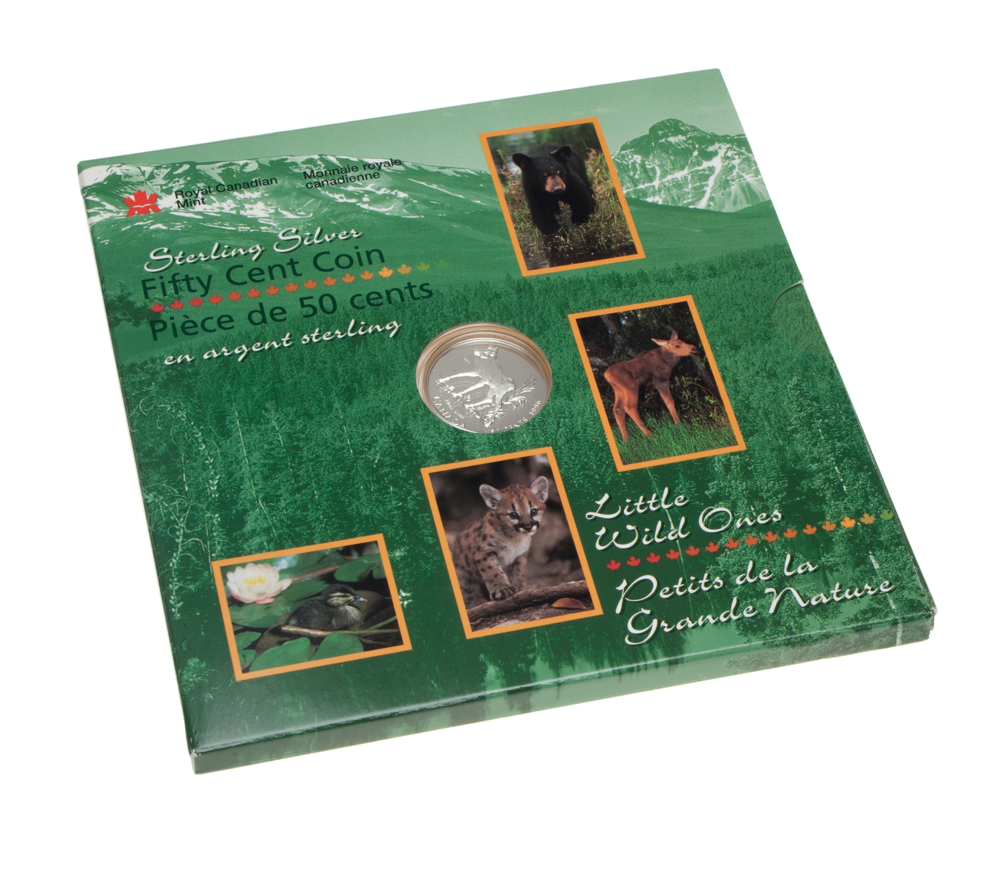 1996 50c Little Wild Ones: Moose Calf - Sterling Silver Coin