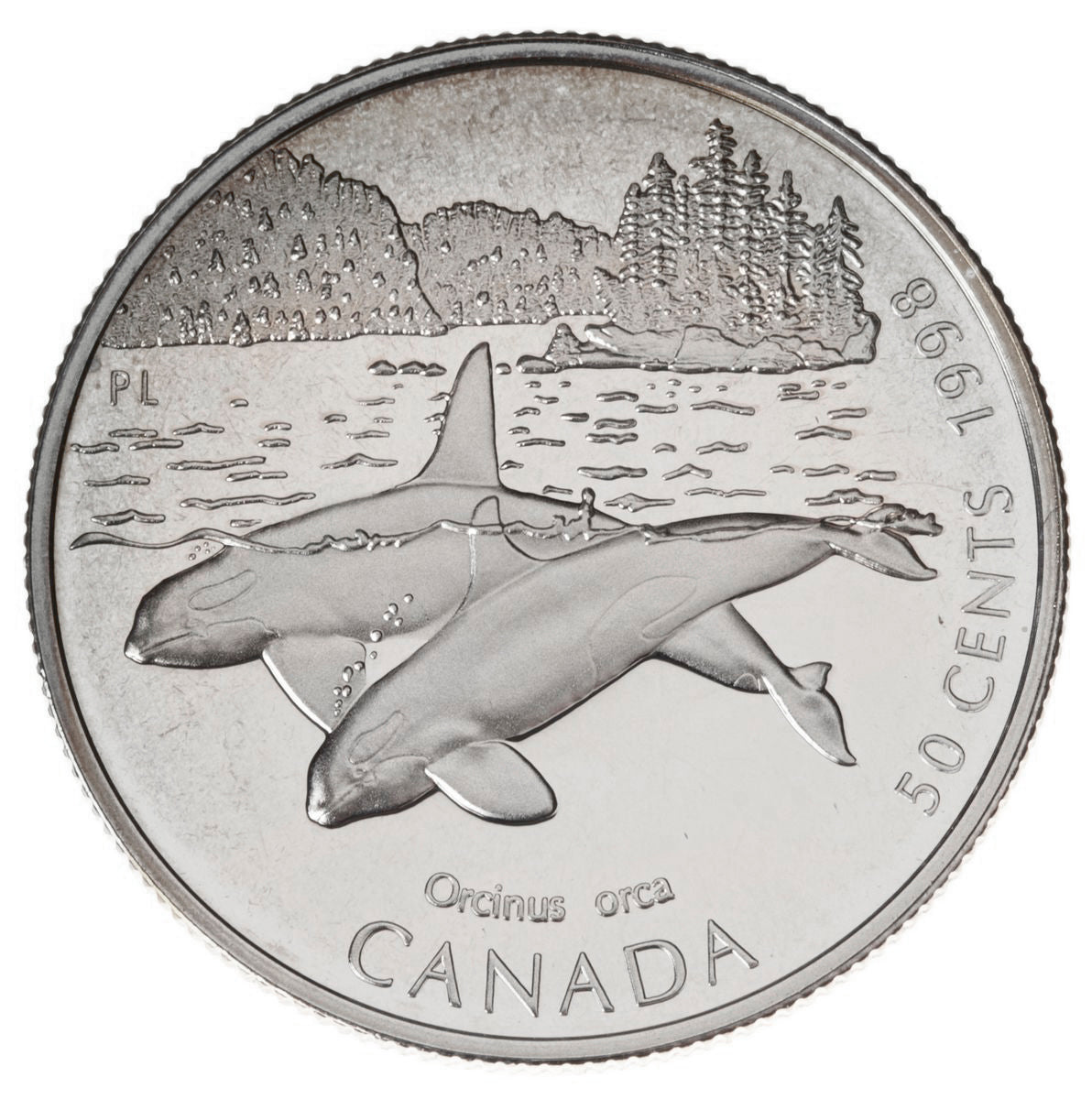 1998 50c Canada's Ocean Giants Series - Sterling Silver Coin Set