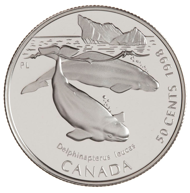 1998 50c Canada's Ocean Giants Series - Sterling Silver Coin Set